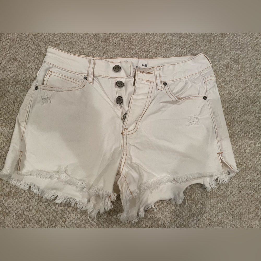 RSQ White Jean Shorts - size 26